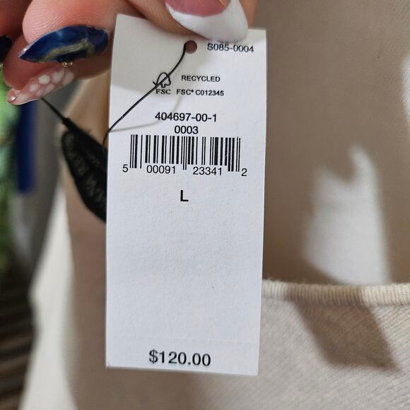 Banana Republic Cream Long Sleeve Sweater Dress NWT - Picture 10 of 10